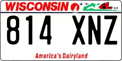 WI license plate 814XNZ