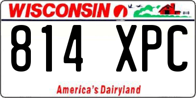 WI license plate 814XPC