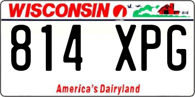 WI license plate 814XPG