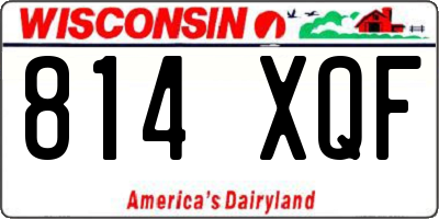 WI license plate 814XQF