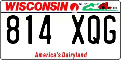 WI license plate 814XQG