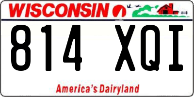 WI license plate 814XQI