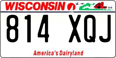 WI license plate 814XQJ