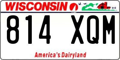 WI license plate 814XQM