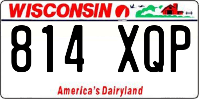 WI license plate 814XQP