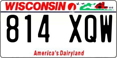 WI license plate 814XQW