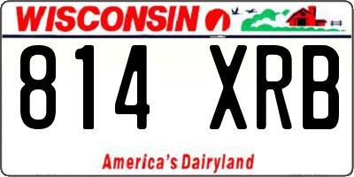 WI license plate 814XRB