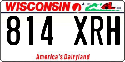 WI license plate 814XRH
