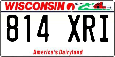 WI license plate 814XRI