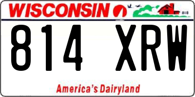 WI license plate 814XRW