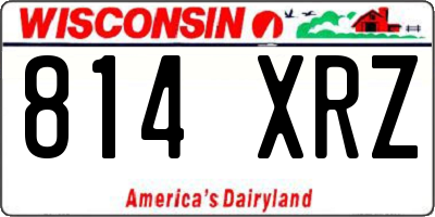 WI license plate 814XRZ