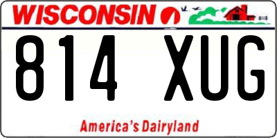 WI license plate 814XUG