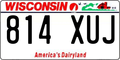 WI license plate 814XUJ