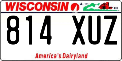 WI license plate 814XUZ