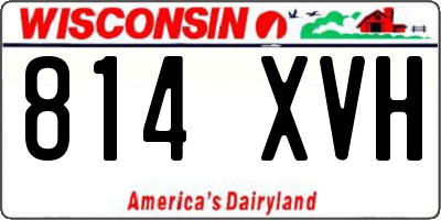 WI license plate 814XVH