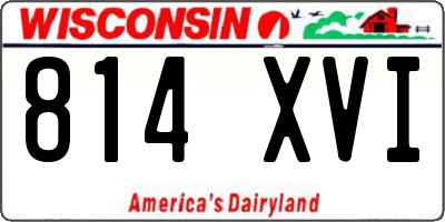 WI license plate 814XVI