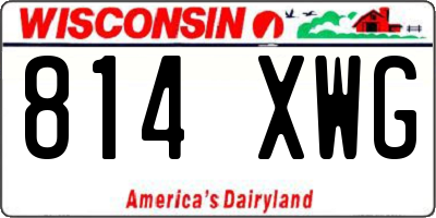 WI license plate 814XWG