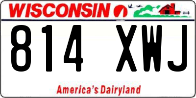 WI license plate 814XWJ