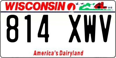 WI license plate 814XWV