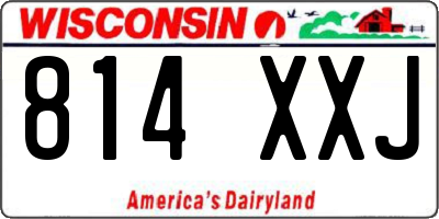 WI license plate 814XXJ