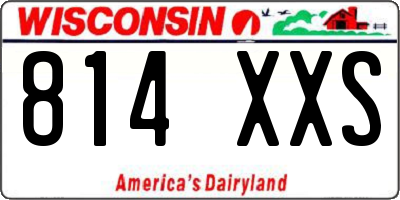 WI license plate 814XXS