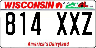 WI license plate 814XXZ