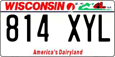 WI license plate 814XYL