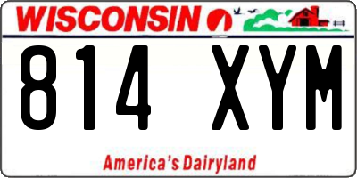 WI license plate 814XYM
