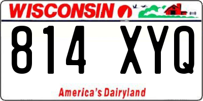 WI license plate 814XYQ