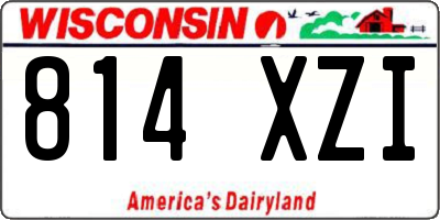 WI license plate 814XZI