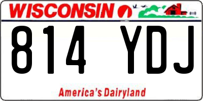 WI license plate 814YDJ