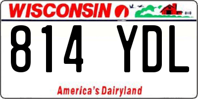 WI license plate 814YDL
