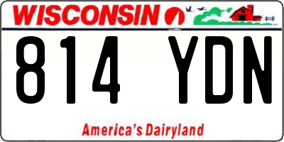 WI license plate 814YDN