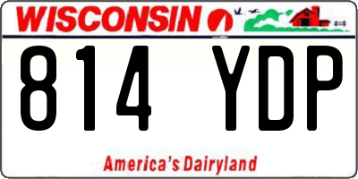 WI license plate 814YDP