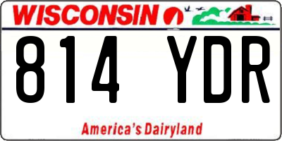 WI license plate 814YDR