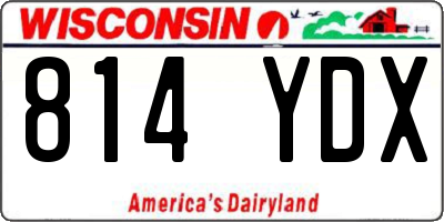 WI license plate 814YDX