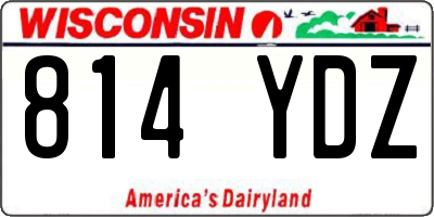 WI license plate 814YDZ