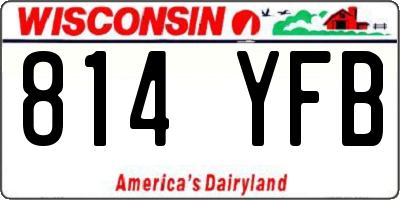 WI license plate 814YFB
