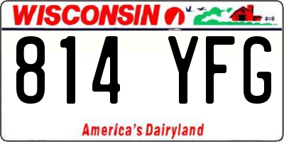 WI license plate 814YFG