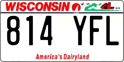WI license plate 814YFL
