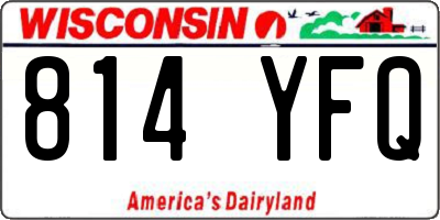 WI license plate 814YFQ
