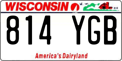 WI license plate 814YGB
