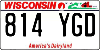 WI license plate 814YGD