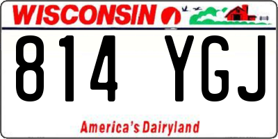 WI license plate 814YGJ