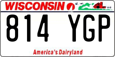 WI license plate 814YGP