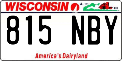 WI license plate 815NBY