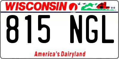 WI license plate 815NGL