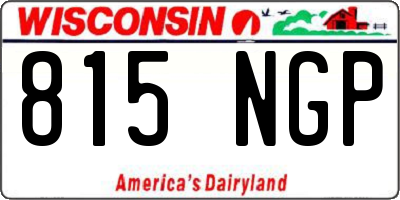 WI license plate 815NGP