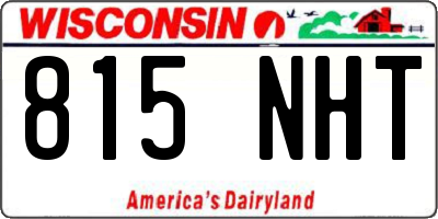 WI license plate 815NHT