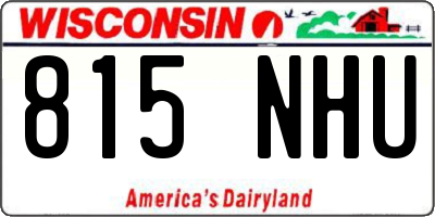 WI license plate 815NHU